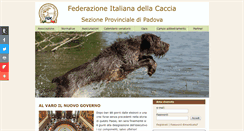 Desktop Screenshot of federcacciapadova.it