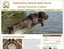 Tablet Screenshot of federcacciapadova.it